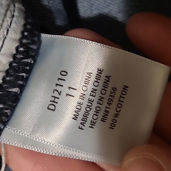 Blue Turtle Juniors Light Blue Washed Denim White Drawstring Waist Size 11 - Picture 10 of 12